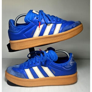 MENS ADIDAS SAMBA XLG BLUE/WHITE/GUM JI0865-SIZE 9